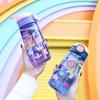 600ml Water Bottle With Straw Kids Girls Portable Travel Bottles Gym Sports Fitness Cup Summer Cold Water Juice Drinking Bottle