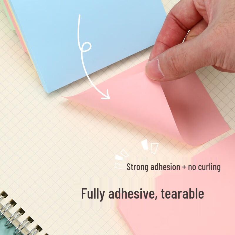 M&G YS-153 3x3 Full-Adhesive Colorful Sticky Notes, 10-Pack