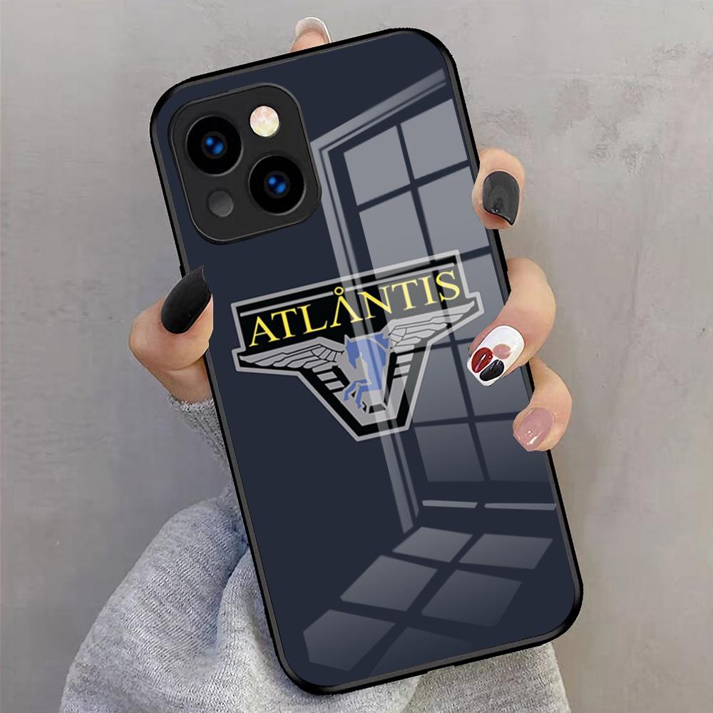 Чехол для телефона со логотипом Звездные врата: Атлантида для iPhone 17 Pro Max 16 15 14 Pro Max 13 11 X Xs Xr 8 7 Plus Стеклянная крышка