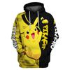 Autumn And Winter Pikachu Hoodie 3D Animated Printed Fashionable Loose Fitting Pullover Jacket Casual Hoodie Sports Top Clothing