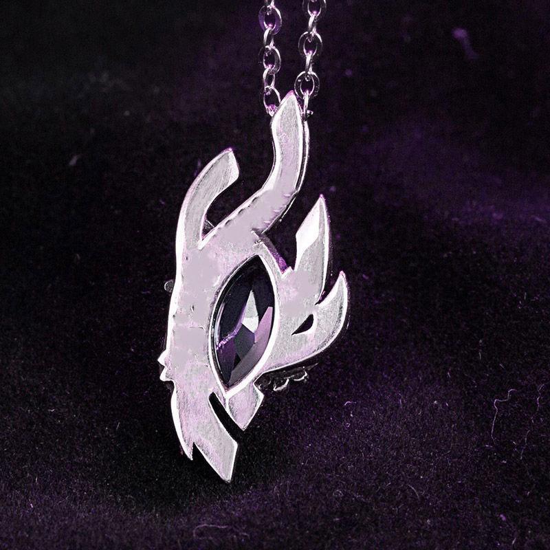 Мультяшный Курома Тонг Сакура Сердце Ночи Кулон Второе Измерение Аниме Периферия Додзин Ожерелье Подарок Цепочка для свитера