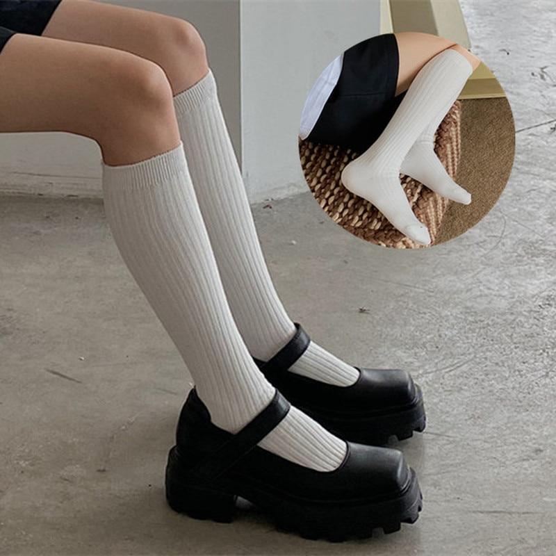 Plaid Girls Women Stockings Long Socks Autumn Winter Warm Thigh High Socks Japan Style Students Over Knee Socks Stocking Leg Sox