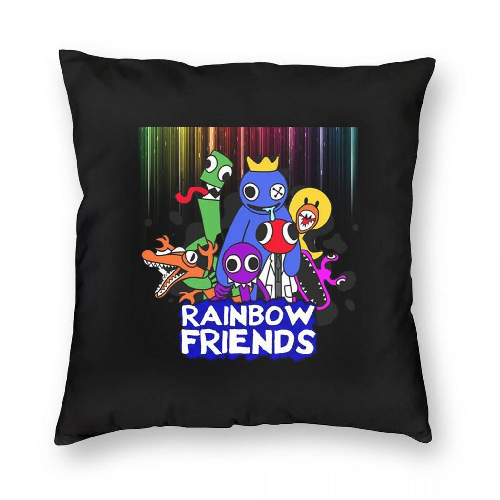 Персонажи Rainbow Friends Квадратная наволочка Чехол на подушку Подушка Декоративная подушка для дома Спальни Машины