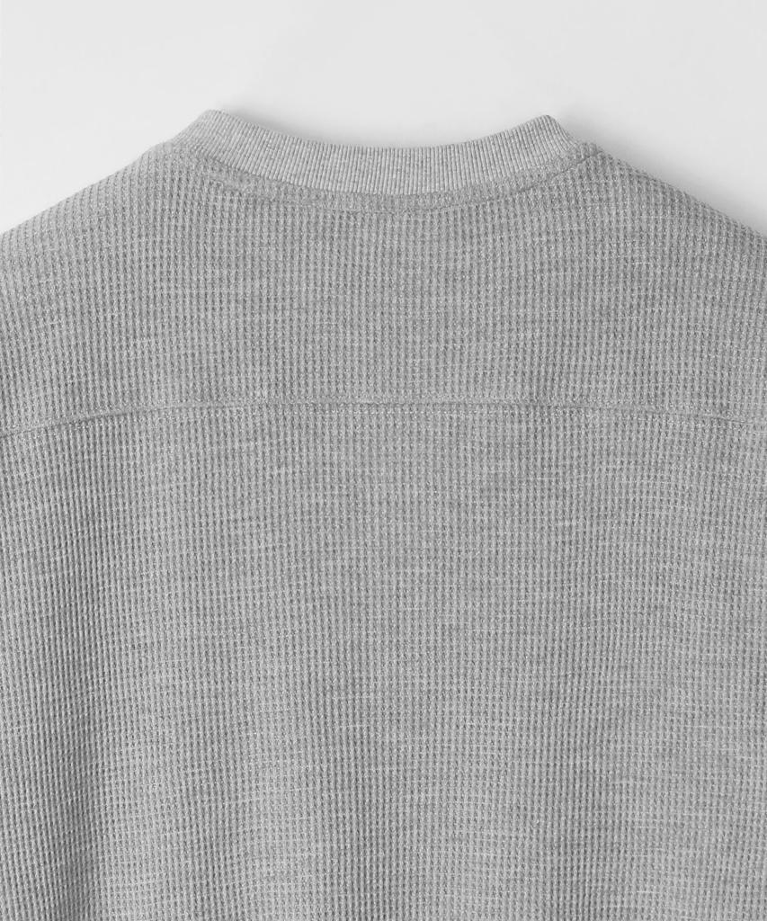 INDUST Cut-Line Waffle Henley Neck Short Sleeve T-Shirt_3Color
