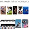 Medal Display Rack Metal Medal Hanger Holder Organizer Wall Mounted Large Capacity Award Holder For Race Soccer Sports Karate