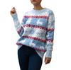 Women Christmas Sweater Long Sleeve   Printed Knitting Sweater Tops