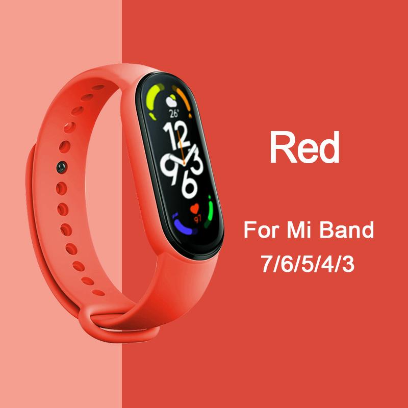 Ремешок для Mi Band 6 7 Браслет Спортивный силиконовый ремешок для часов Miband6 band4 correa ремень Для Xiaomi mi band 3 4 5 6 7 Аксессуары