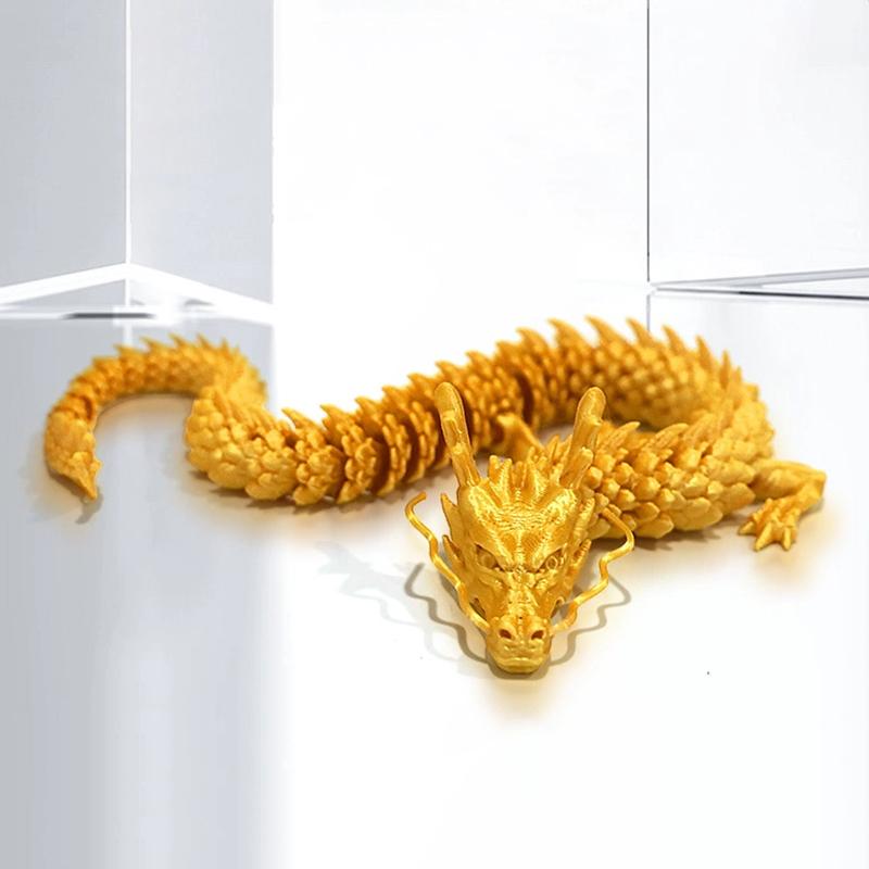 30 см 3D-печатный кристальный дракон антистрессовая игрушка для снятия стресса вращающаяся шарнирная идеальная фигурка сияющие ослепительные цвета