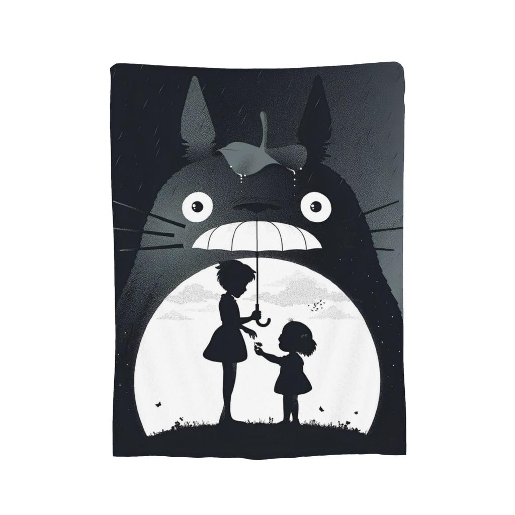 Традиционные вязаные одеяла Некобус Японские Т-Тоторо Кот-автобус Флисовый плед Постельные принадлежности Диван Портативные Мягкие Теплые Покрывала