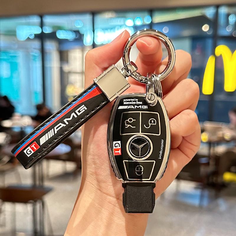 CRX1 New TPU Car Logo Smart Key Case Cover Shell Accessories For Mercedes Benz AMG A B C E GL S GLA GLK CLS Class W463 W204 W176 W205