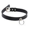 Черный готический чокер-ошейник для женщин Ожерелье Модный готический чокер для мужчин Панк-рок кожаный чокер эмо Харадзюку Стимпанк украшения