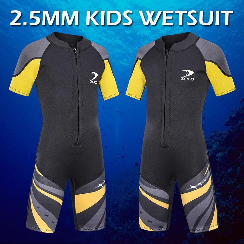 Детский короткий гидрокостюм из неопрена 3/2 мм для мальчиков и девочек Короткий гидрокостюм для каяка и серфинга
