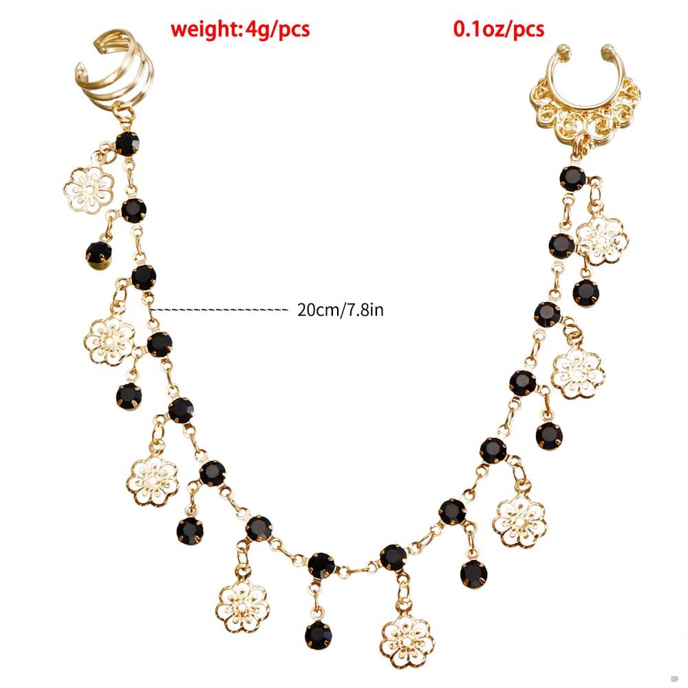 Body Jewelry Nose Clip Rings Fashion Metal Nose Clip Sweet Long Chain Tassel Nose Clip Gift