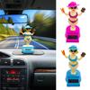 Car Decoration Dancing Doll Car Accessories Solar Power Toy Shaking Head Hawaii Swinging Bikini Girl Car Ornament Car-styling