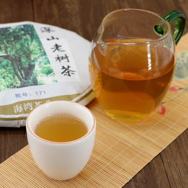 2017 г., 500 г, сырой чайный торт из пуэра HAIWAN Brand Old Comrade Deep Mountain Old Tree