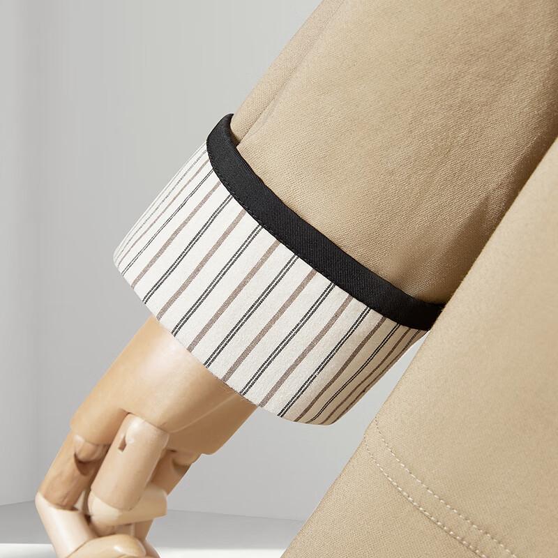 Женский тренч Tachi с лацканами в цветную полоску