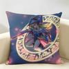 Dark MMagician Girl Cushion Cover Natural Linen Organic Fabric DoubleSided Printing Room Sofa Decor Pillow Case
