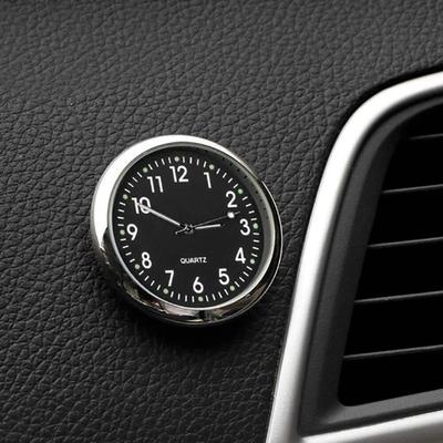 Мини светящиеся автомобильные часы, автомобильные внутренние наклеенные цифровые часы, авто кварцевые часы, 40 мм, мотоциклетные часы, автомобильный орнамент