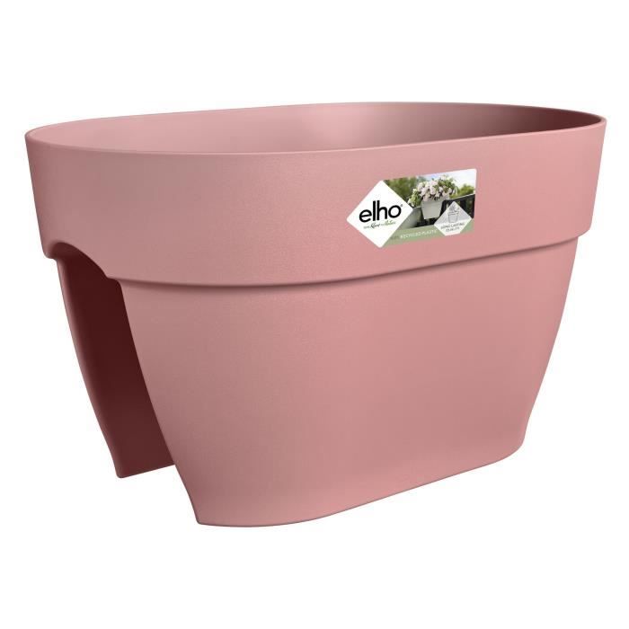 ELHO Flower Pot/Balcony Box Vibia Campana Flower Bridge - Outdoor Balcony - L 26 X W 39 X H 22 Cm - Dusty Rose