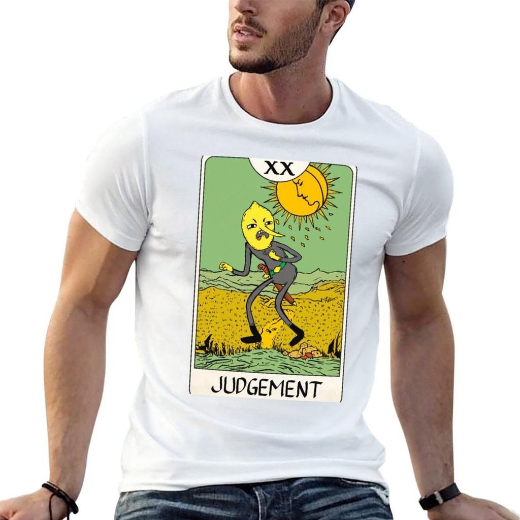 Lemongrab - Tarot Card - Judgement T-Shirt plain customs animal prinfor boys hippie clothes shirts graphic tee men