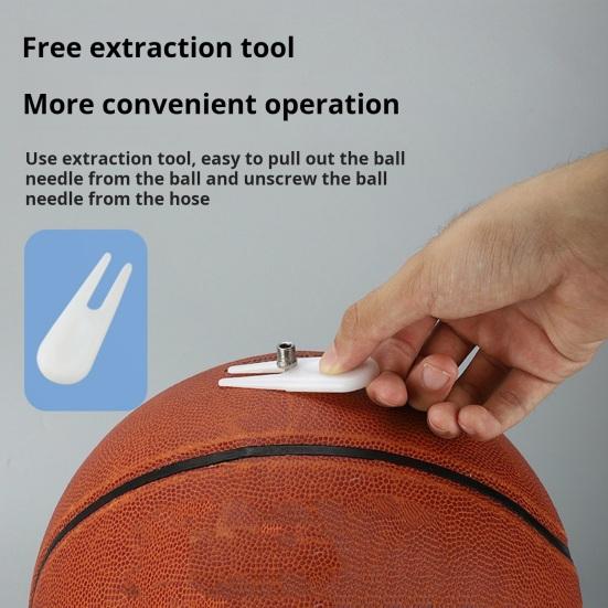Насос для мячей Спортивный насос для мячей с иглами Насадка-удлинитель шланга Ручной воздушный насос Комплект для гимнастических мячей Волейбол Баскетбол Регби Шар