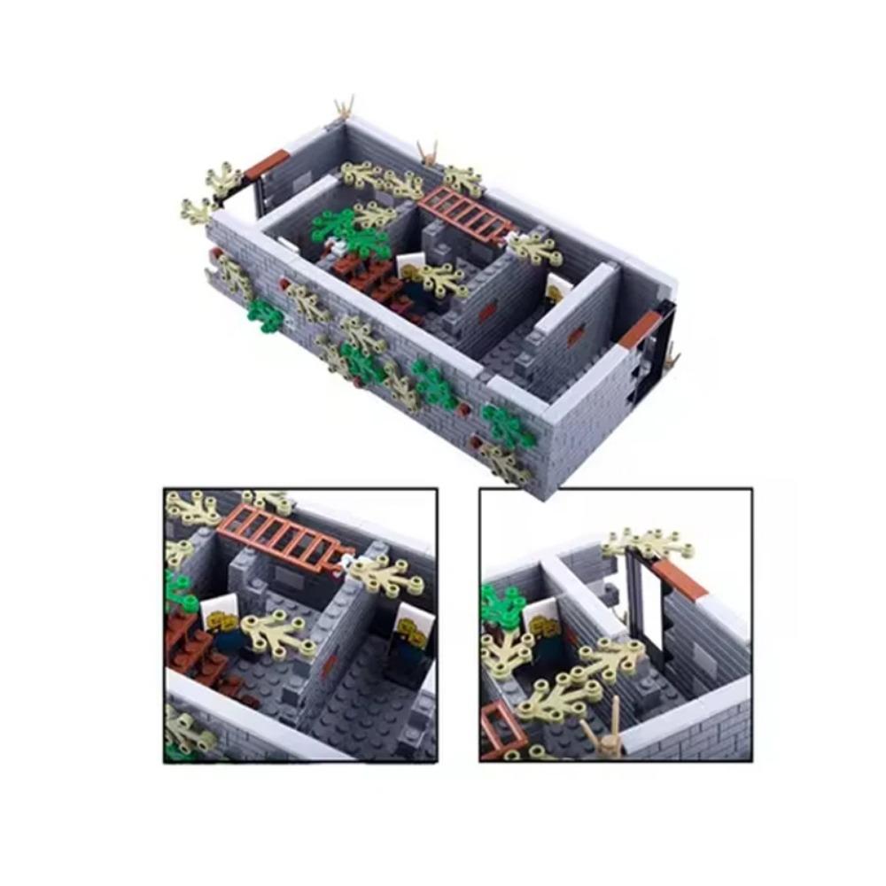 Конструктор Второй мировой войны Военное оружие Полицейский Солдат Фигурка Аксессуары Модель Кирпич Пистолет Пушка Пусковая установка Бункер Аванпост Игрушка X017