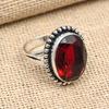 Glorious Red Garnet Gemstone Handmade 925 Solid Sterling Silver Jewelry Ring Gift For Women