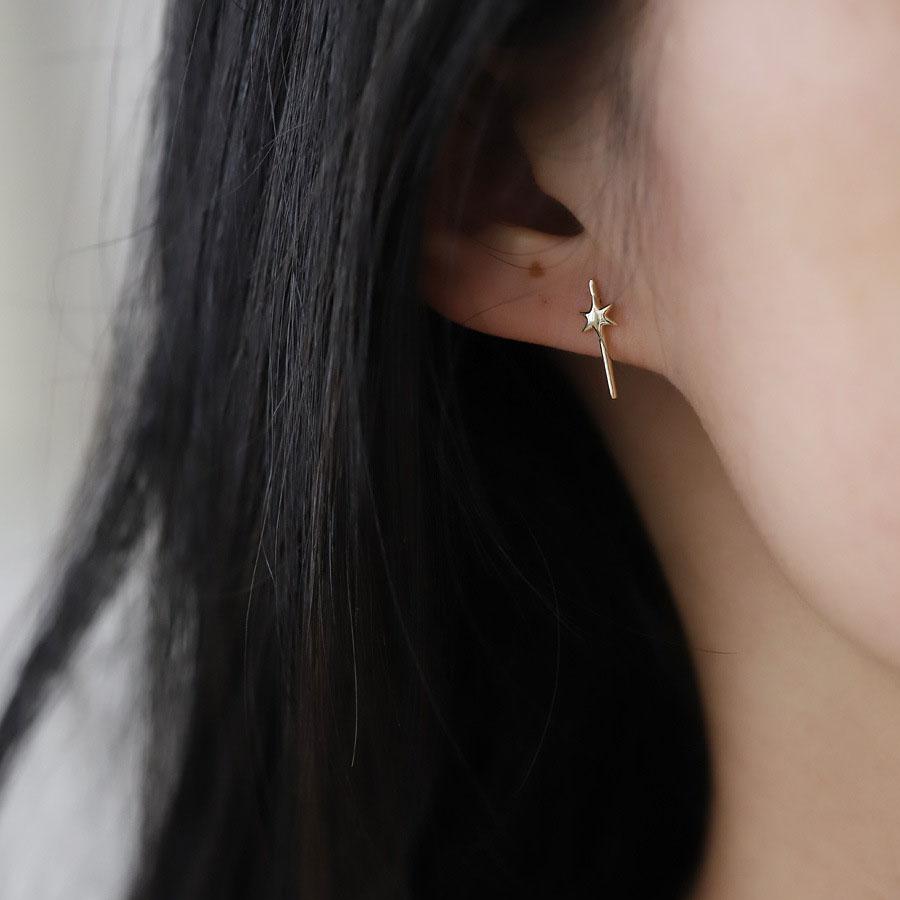 Серьги со звездами из стерлингового серебра 925 пробы, покрытые золотом 14 карат, женские ювелирные изделия в подарок