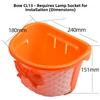 Retro Woven Front Riding Basket with Bow Children's Bicycle Scooter Basket Front Handle Carrier