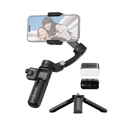 TOKQI M02 AI Kit Ручной 3-осевой стабилизатор подвеса для телефона Vlog Gimbal Anti-Shake AI Tracking