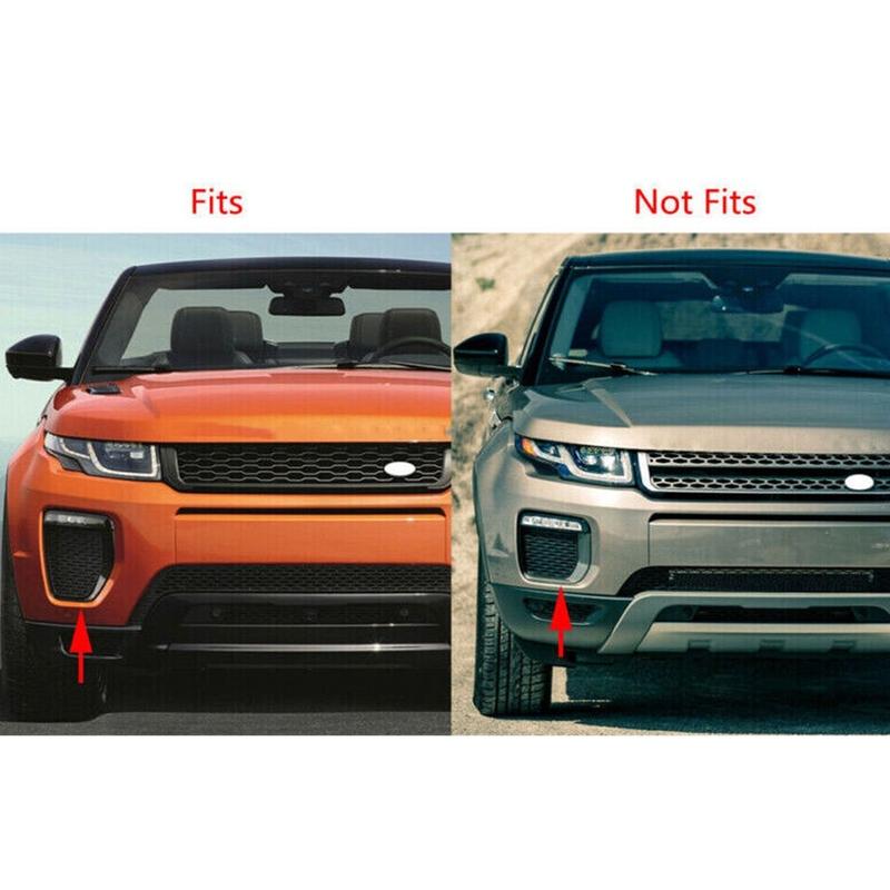 LR079387 LR079375 Side Bumper Air Vent Hood Lamp Trim Front Fog Light Cover Frame For Land Rover Range Rover Evoque 2016-2019