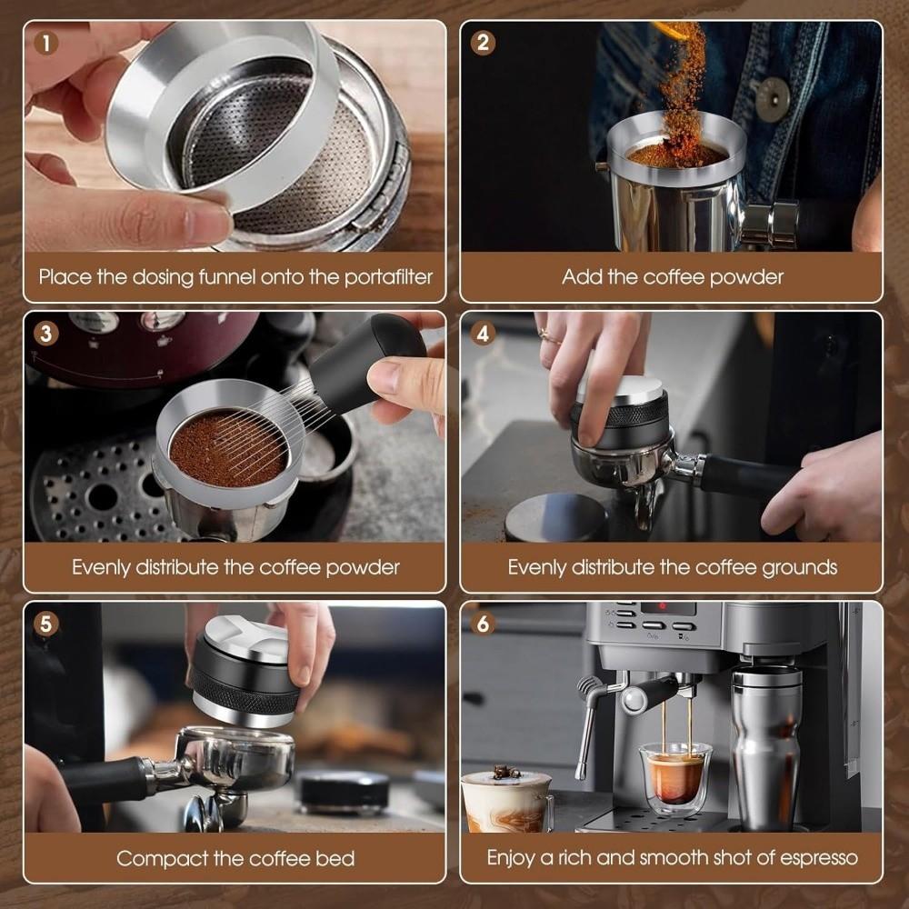 51/53/58 MM Espresso Accessories Kit Stainless Steel Base Coffee Distributor  Coffee Preparation