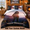M3GAN Custom Name 3Pcs Bedding Set 1 Bed Sheet 2 Pillowcases Bedroom Home Decor