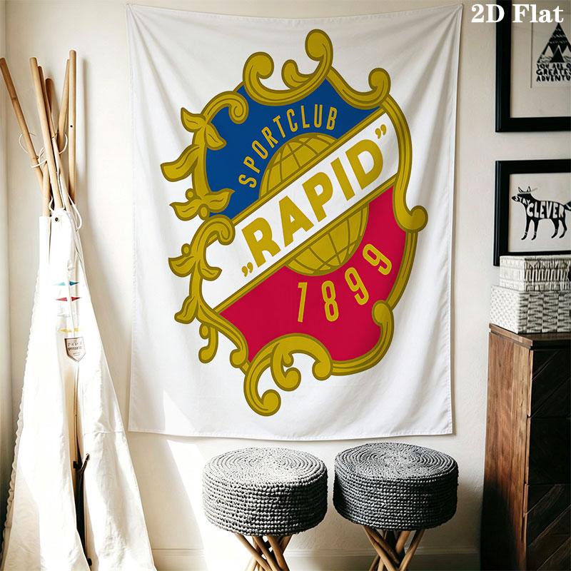 Rapid Vienna team Wall Hanging Printed Fabric Blanket Decorative Tapestries for Bedroom Living Room Home Decor