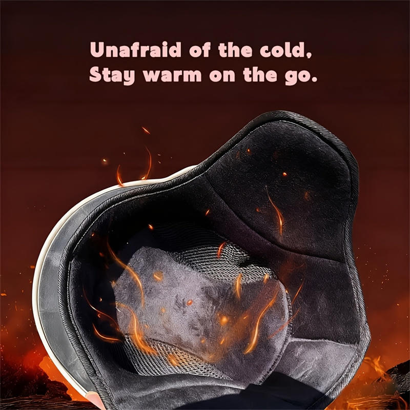 Зимняя электрическая мотоциклетная подкладка для шлема Теплая шапочка с подкладкой Защита ушей Головной убор Подкладка для мотоциклетного шлема Велосипедное снаряжение