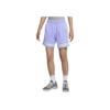 Nike Solid Color Logo Print Lace-Up Shorts Women Shorts Purple DH7326-569