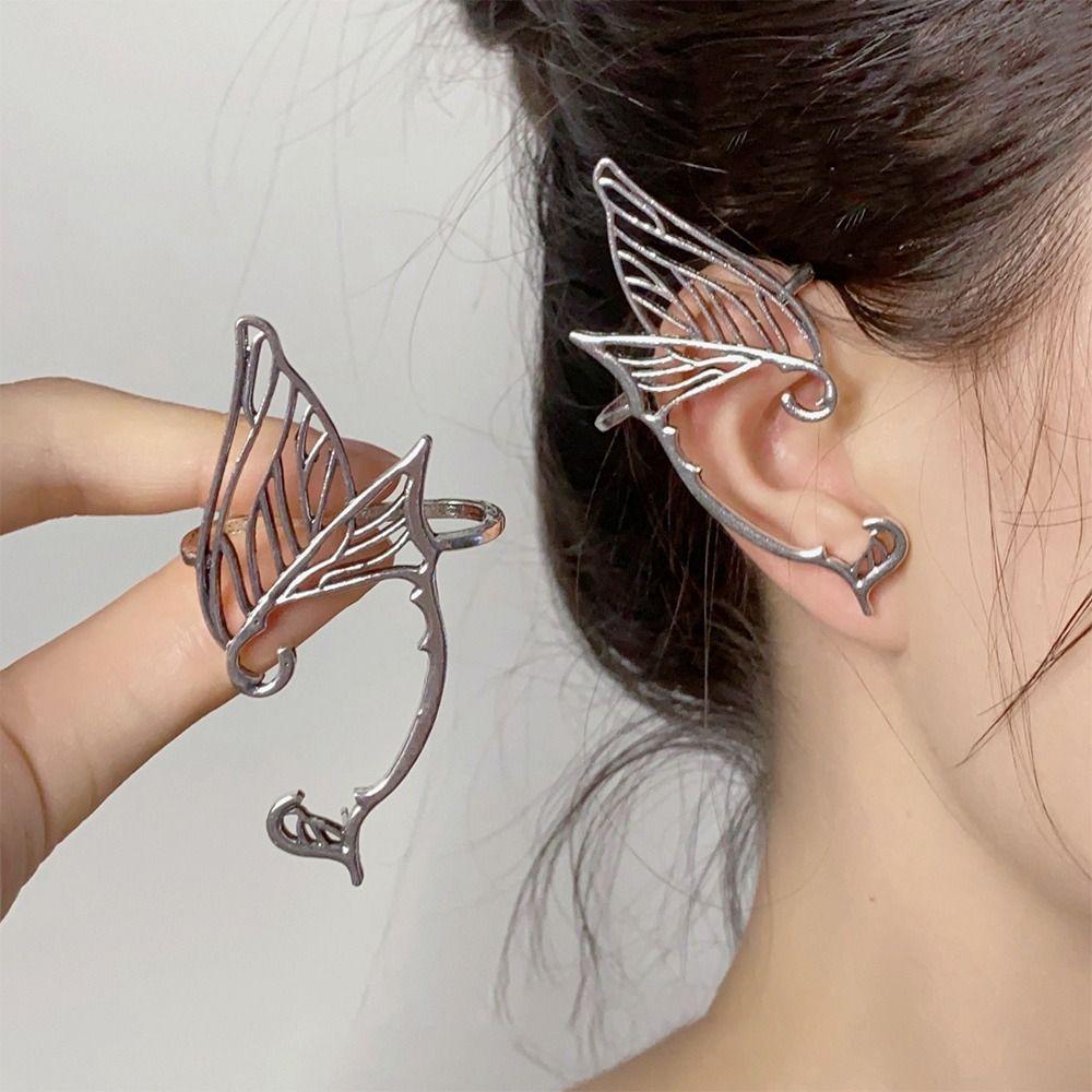 Серьги из цинкового сплава с одной стороны, корейский стиль, кафф, милый эльф, клипса для ушей, подарок для девочек