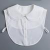 Women Sweet Cotton Shirt Detachable Collar Girls Autumn Fake Collar Blouse Sweater Detachable Shirt Collar False Collar