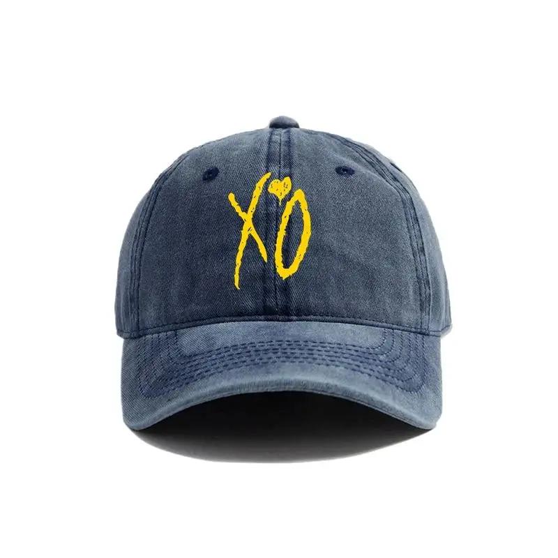 2025 XO The Weeknd Бейсболка Потертые Кепки Кепка Мужская Ретро Уличная Летняя Регулируемая Кепка Папы Мода