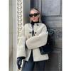 New Long Sleeves Faux Fur Fleece Jacket Women Single-breasted Warm Fur Coat 2023 Fall Winter Fashion Female Street Outwears Retro Lamb Wool Coat