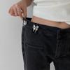 Waistband Jean Buttons for Loose Jeans Y2K Butterfly Pants Button Tightener   Women