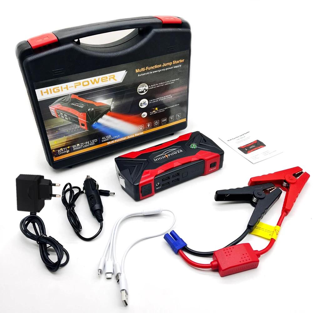 99800mAh 20000mAh Автомобильный пусковой агрегат 3000A пусковое устройство Портативный внешний аккумулятор пусковое устройство для автомобиля Статьи