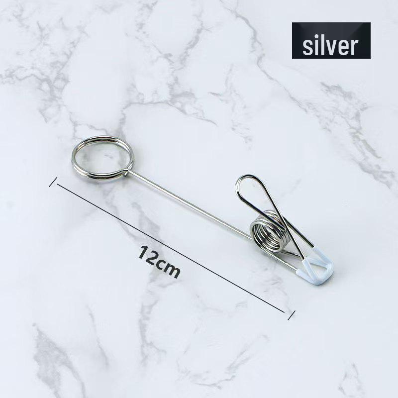 Двусторонний нескользящий зажим-фиксатор для заметок и фотографий «рыбий хвост» для экранов и карточек супермаркета