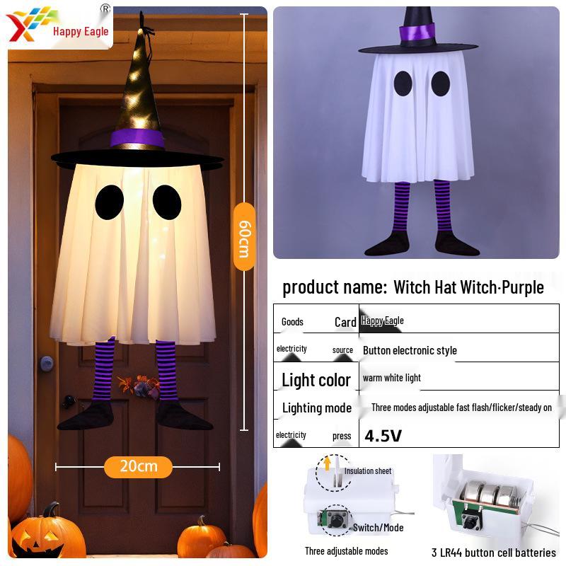 New Halloween LED Ghost Hanging Lights for Halloween Decor