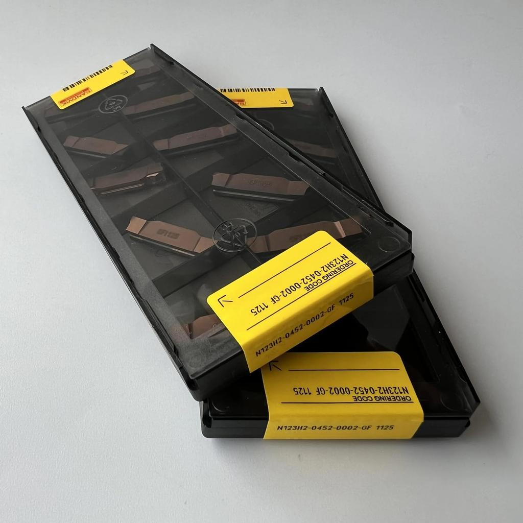 Original Sandvik / N123H2-0452-0002-GF 1125 CNC Lathe Carbide Blade Tool 10 Pcs