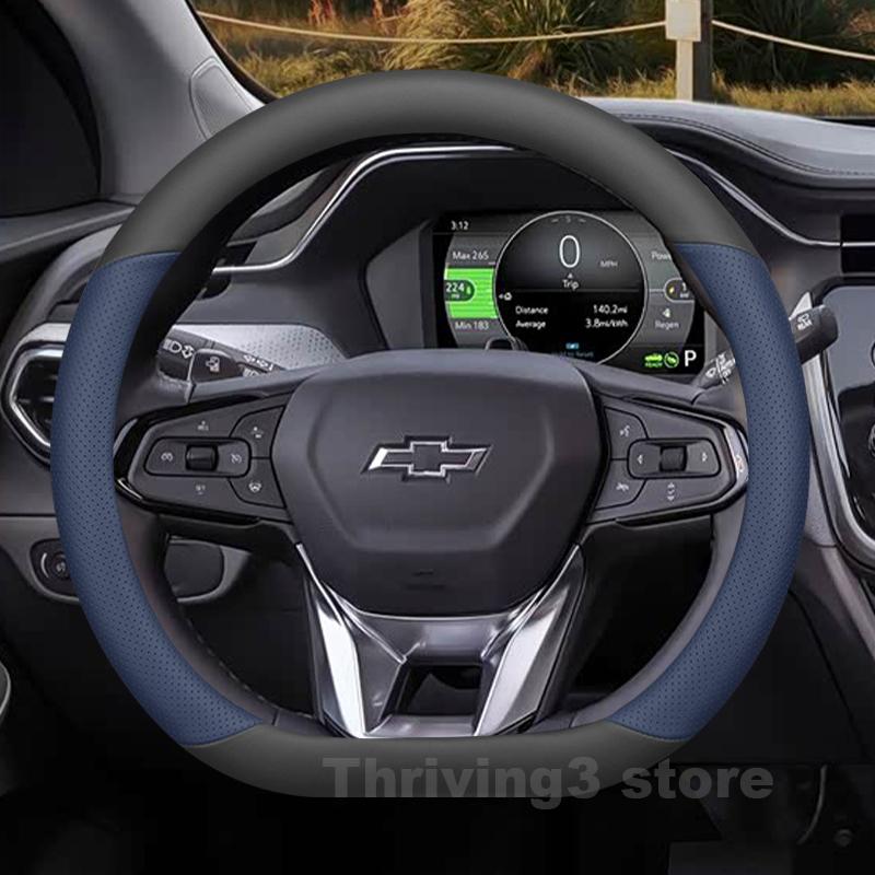 Leather Car Steering Wheel Cover For Chevrolet Bolt EV EUV 2015-2027 Auto Steering Wheel Chevrolet Bolt euv 2023 Accessories jt2