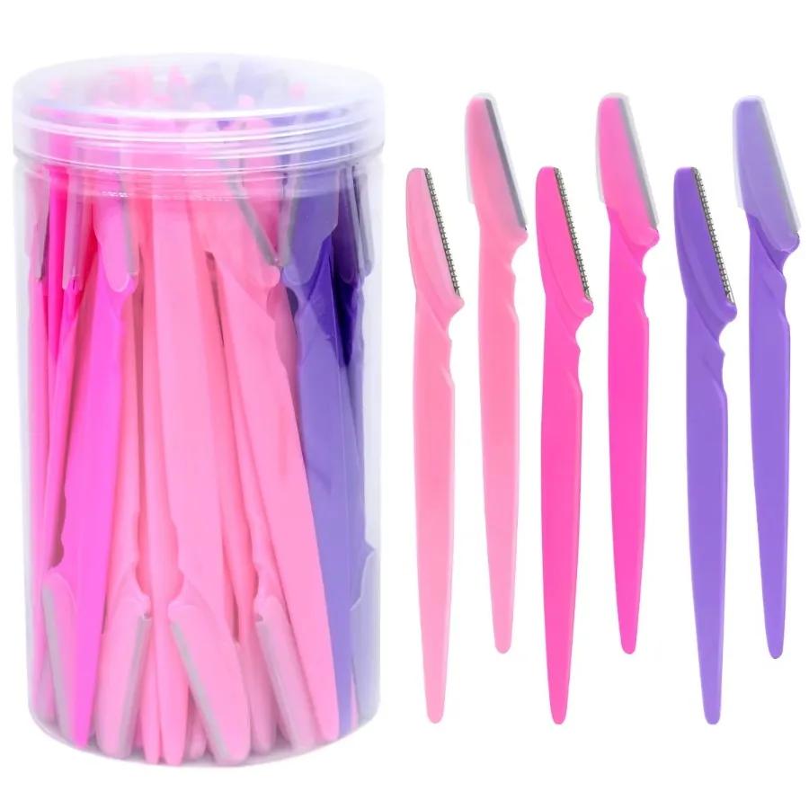 Оптовая продажа 30 шт./бутылка Инструменты для стрижки для удаления волос Бритвы в контейнере - Idea Safe - С лезвием для бровей, лица и бровей