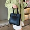 Женская сумка-тоут в корейском стиле, квадратная, на одно плечо, сумка для хранения, мягкая сумка-тоут из ПУ, для улицы