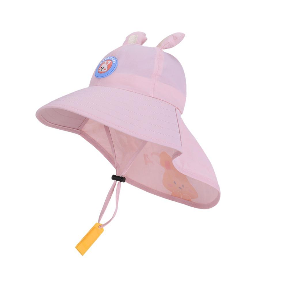 Whistle~ Big Brim Children's Sun Hat Extended Shawl Foldable Children Beach Cap Cap UV Resistant Kids Whistle Sunscreen Hat Baby