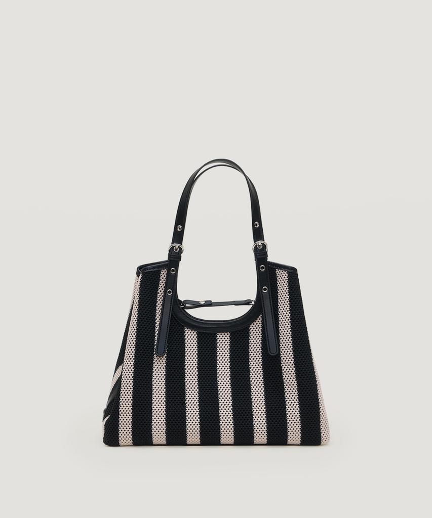 Сумка-тоут Talli Low Stripe_Черная